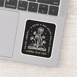Heksen boek club hekserij esthetiek sticker