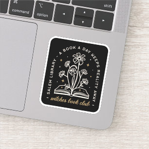 Heksen boek club hekserij esthetiek sticker