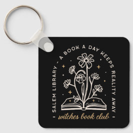 Heksen boekenclub hekserij sleutelhanger