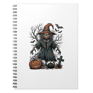 Heksen Boeman Halloween Pompoen Shirt Antique Notitieboek