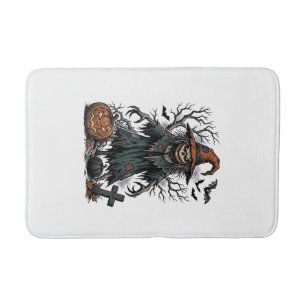 Heksen Boeman Halloween Pompoen Shirt Kledingstuk Badmat