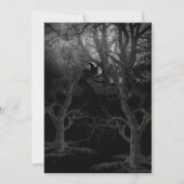 Heksen Bos Halloween Party Kaart (Achterkant)