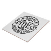 Heksen Brew Coffee Co Keramische Tegel Tegeltje (Zijkant)