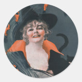  heksen Brew met obsters Ronde Sticker (Voorkant)