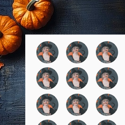  heksen Brew met obsters Ronde Sticker