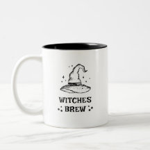 Heksen Brew Zwart-wit Witch Pet Halloween