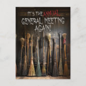 Heksen Brooms Town Meeting Halloween Uitnodiging (Voorkant)