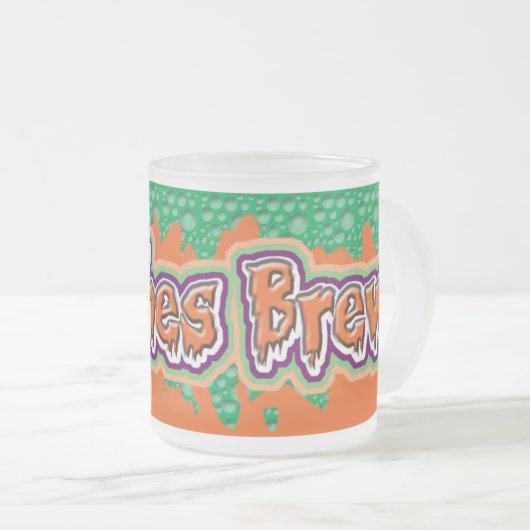 Heksen Brouwen Cool Lettering Halloween Mok (Voorkant rechts)