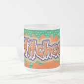 Heksen Brouwen Cool Lettering Halloween Mok (Voorkant links)