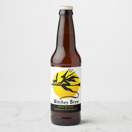 Heksen Brouwen Custom Bier Label Etiket (Voorkant)