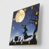 Heksen brouwen drankjes onder een volle maan 's na vierkante klok (Hoek)