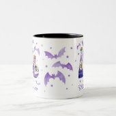 Heksen Brouwen Halloween Cocktail Tweekleurige Koffiemok (Center)