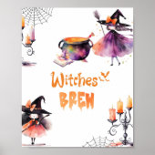 Heksen Brouwen Halloween feest Poster (Voorkant)