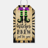 heksen brouwen halloween partij gunst cadeaulabel (Voorkant)