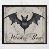 Heksen brouwen labels likeurfles etiket (Enkel label)