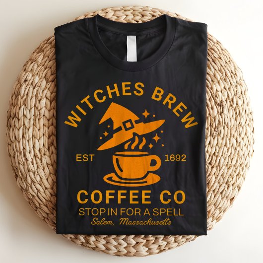 Heksen brouwen Salem Massachusetts Halloween koffi Tri-Blend Shirt