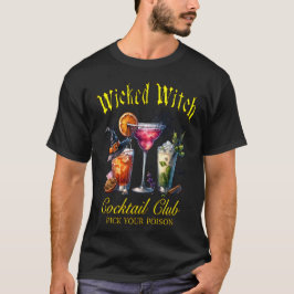 Heksen Brouwen Wicked Witch Cocktail Club T-shirt