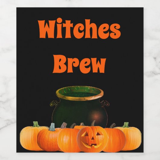 Heksen Brouwen Wijn 6 Mat Labels Wijn Etiket (Enkel label)