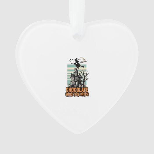 Heksen Chocolade Shirt Zoete Halloween Behandeling Ornament (voorkant)