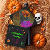 Heksen Coven Halloween Feestje Kaart