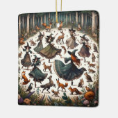 Heksen Dans: Betoverde Bos Verzamelen Keramisch Ornament (Links)