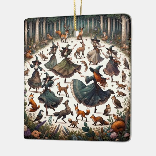 Heksen Dans: Betoverde Bos Verzamelen Keramisch Ornament (Links)