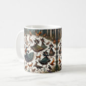 Heksen Dans: Betoverde Bos Verzamelen Koffiemok (Voorkant links)