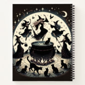 Heksen Dans: Betoverde Bos Verzamelen Notitieboek (Achterkant)