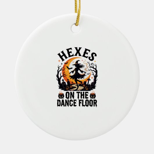 Heksen Dans Nacht Halloween Keramisch Ornament (Voorkant)