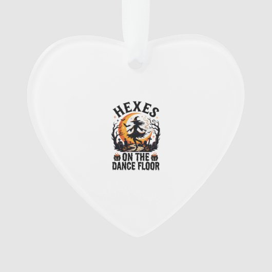 Heksen Dans Nacht Halloween Ornament (voorkant)