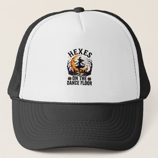 Heksen Dans Nacht Halloween Trucker Pet (Voorkant)