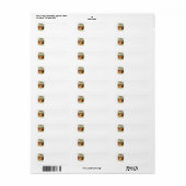 Heksen dansen rond Jack O' Lantern Etiket (Full Sheet)