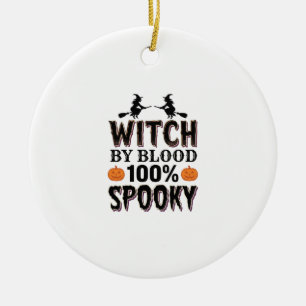 Heksen-DNA-ontwerp griezelige Halloween-humor_1 Keramisch Ornament