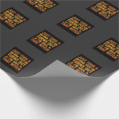 Heksen DNA-test Funny Design voor Halloween Cadeaupapier (Hoek)