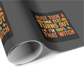 Heksen DNA-test Funny Design voor Halloween Cadeaupapier (Rol Hoek)