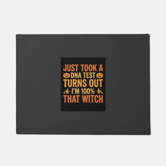 Heksen DNA-test Grappig ontwerp voor Halloween Deurmat (Voorkant)