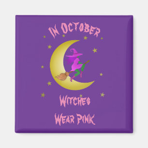 Heksen Draag Roze In Oktober Thunder_Cove Magneet