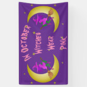 Heksen Draag Roze In Oktober Thunder_Cove Spandoek (Verticaal)