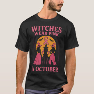 Heksen Draag Roze Oktobersteun T-shirt