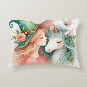 Heksen Eenhoorn Fantasie Kunst Boho Esthetisch Dec Accent Kussen