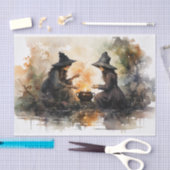 Heksen en Cauldron Herfst Halloween Decoupage Tissuepapier (Craft)