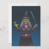 Heksen en geesten Trick or treat Halloween Party Kaart (Achterkant)