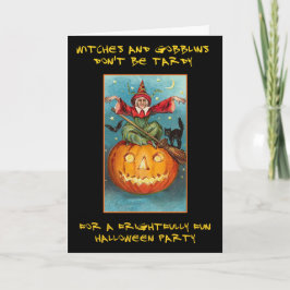 Heksen en Gobblins Bloedige Tekst Halloween Party