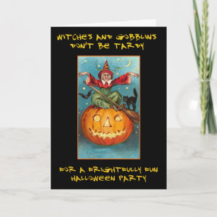 Heksen en Gobblins Bloedige Tekst Halloween Party