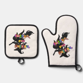 HEKSEN EN KWELLEN voor de Plus Size Pagan Ovenwant & Pannenlap Set