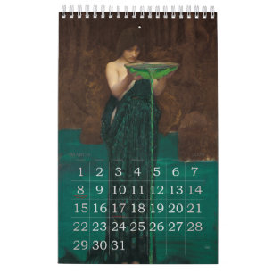 Heksen en Tovenaars Klassieke Kunstkalender Kalender