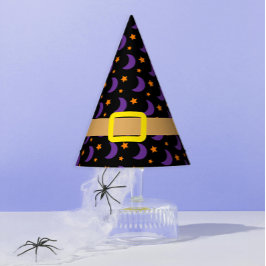 Heksen en tovenaars sterren en maan feesthoedjes