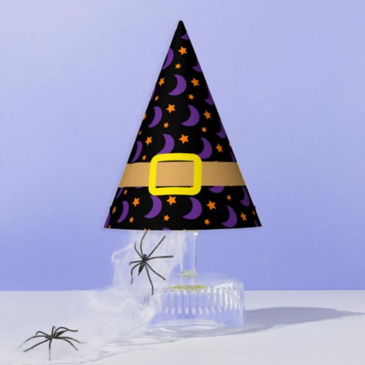 Heksen en tovenaars sterren en maan feesthoedjes