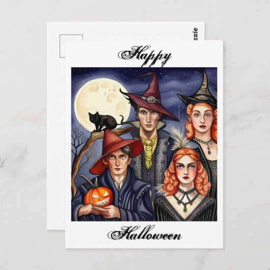 Heksen en Warlocks Briefkaart (Voorkant / Achterkant)