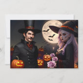 Heksen en Warlocks Halloween Bash Party Kaart (Voorkant)